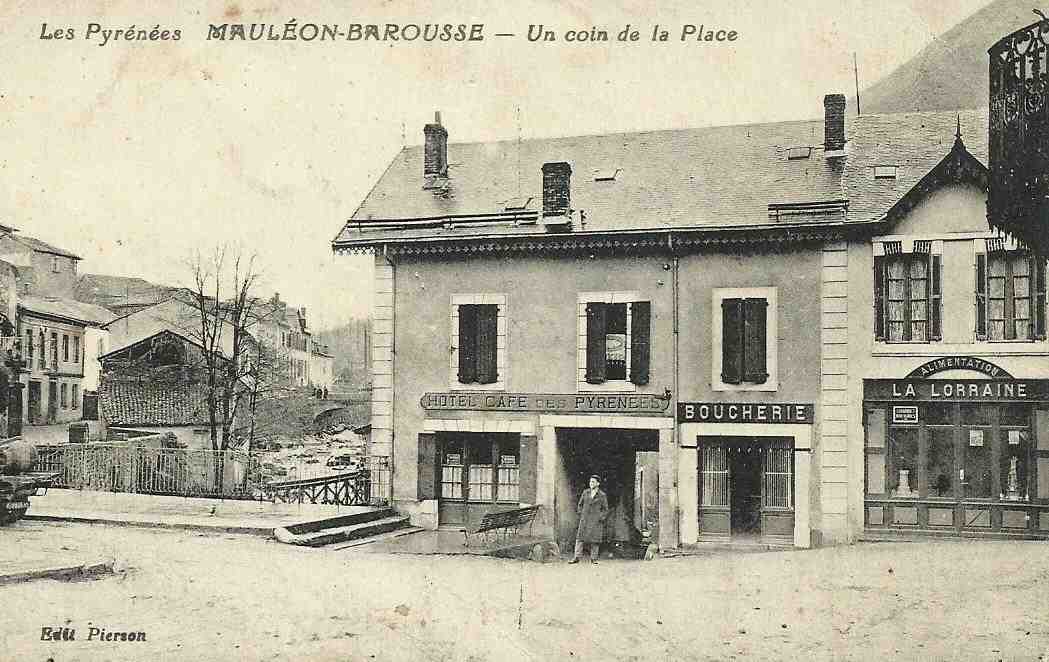 carte, postale, mauleon, barousse